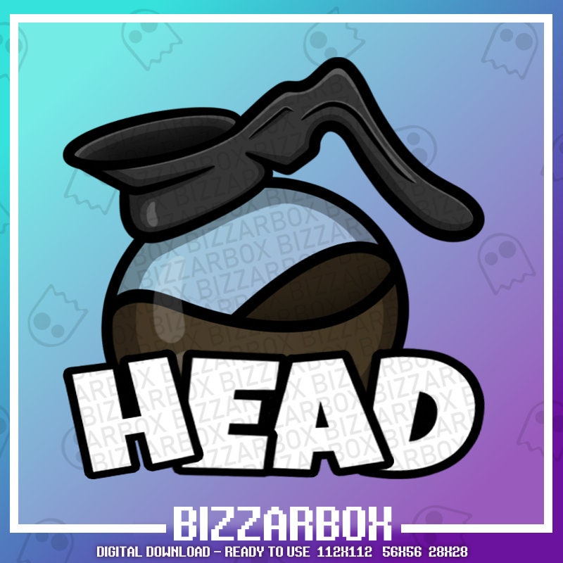 POT HEAD COFFEE Twitch Emote / Twitch Emotes / Twitch Stream / Etsy