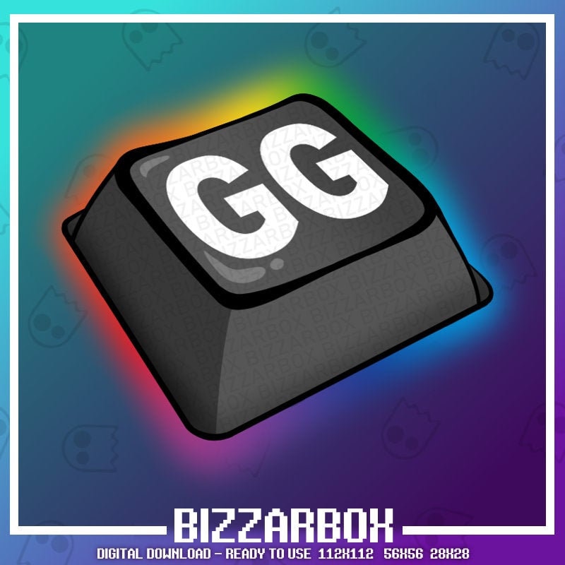 GG KEY Twitch Emote / Twitch Emotes / Twitch Stream / Discord - Etsy