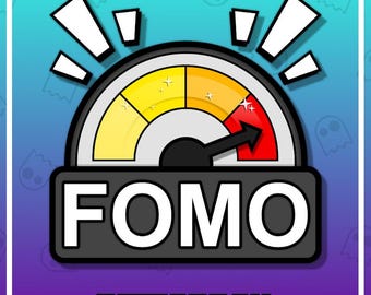 FOMO METER Twitch Emote / Emotes / Streamer / Discord / Kick / Stream Assets