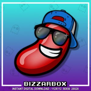 Emote Twitch COOL BEANS / Emote Twitch / Streaming Twitch / Emote Discord / Streamer / Streaming / Grafica / Canale Twitch / Badge / Hype