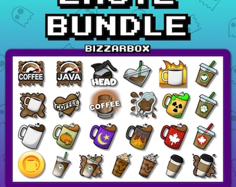 COFFEE EMOTE Bundle for Twitch / Emote Pack / Streamer Assets / Discord / Kick