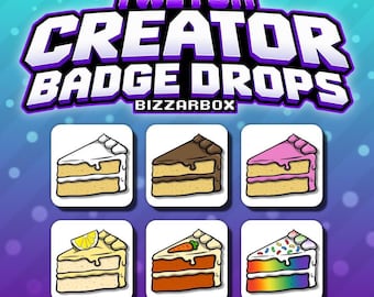 Drop di badge per creatori di contenuti su Twitch, premi per gli spettatori, badge per streamer, badge personalizzati per i canali