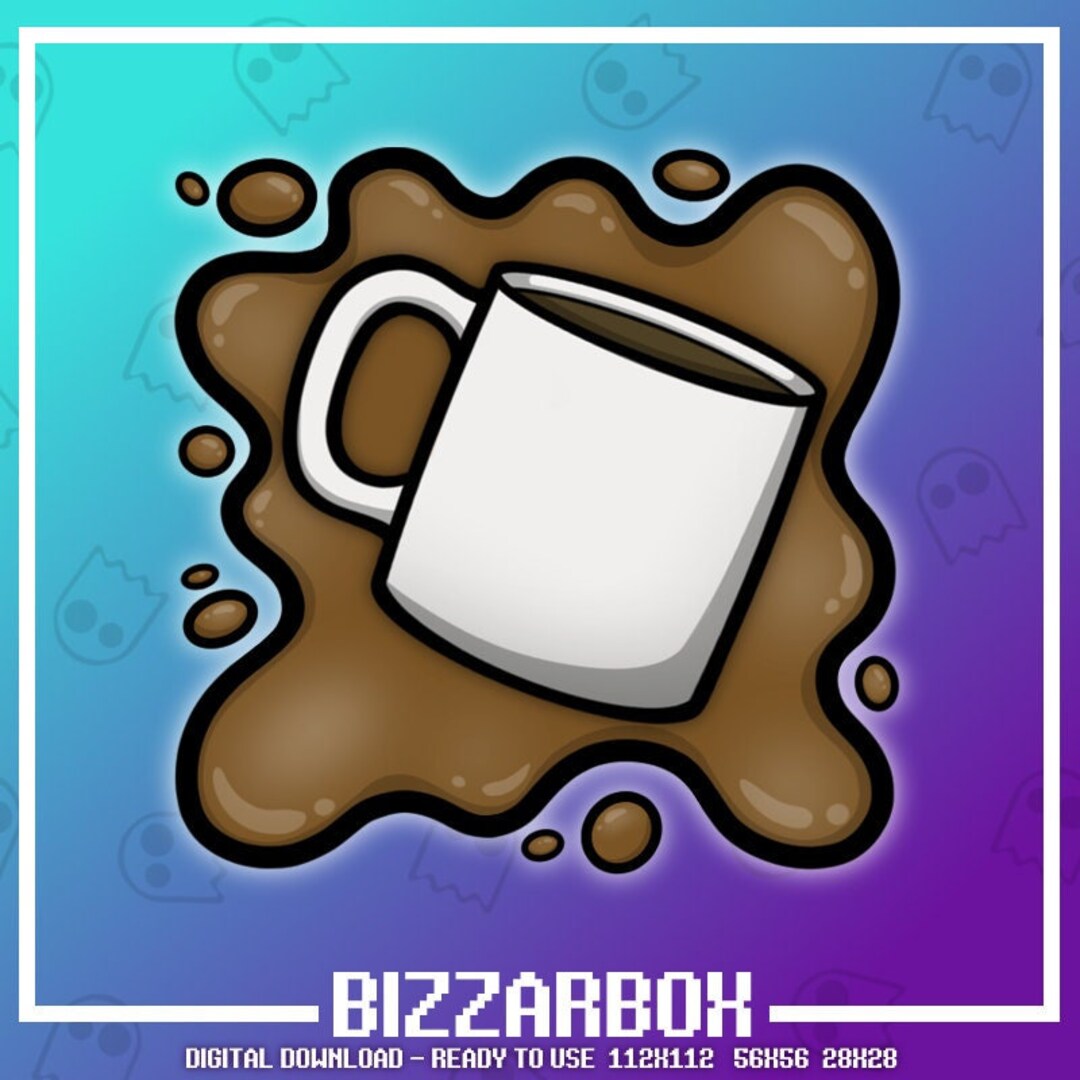HYDRATE COFFEE HOT Channel Points Emote for Twitch / Discord / Stream