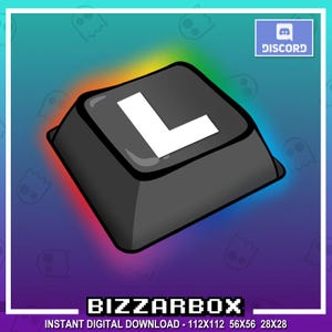 L KEY Twitch エモート / Twitch エモート / Twitch ストリーム / Discord エモート / ストリーマー / ストリーミング / Twitch グラフィック / Twitch チャンネル / 敗者 / 敗北