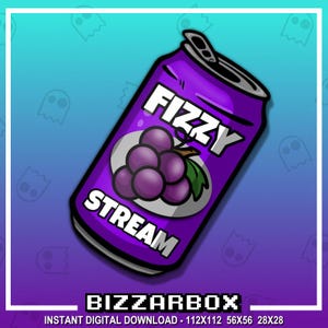 HYDRATE DRINK SODA Channel Points Emote for Twitch / Discord / Stream / Affiliate / Chat / Stream / YouTube / Art / Badges / Emoji / Pop