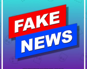 FAKE NEWS Twitch Emote / Twitch Emotes / Stream / Discord / Streamer / Streaming / Graphics / Channel / Badges / Funny
