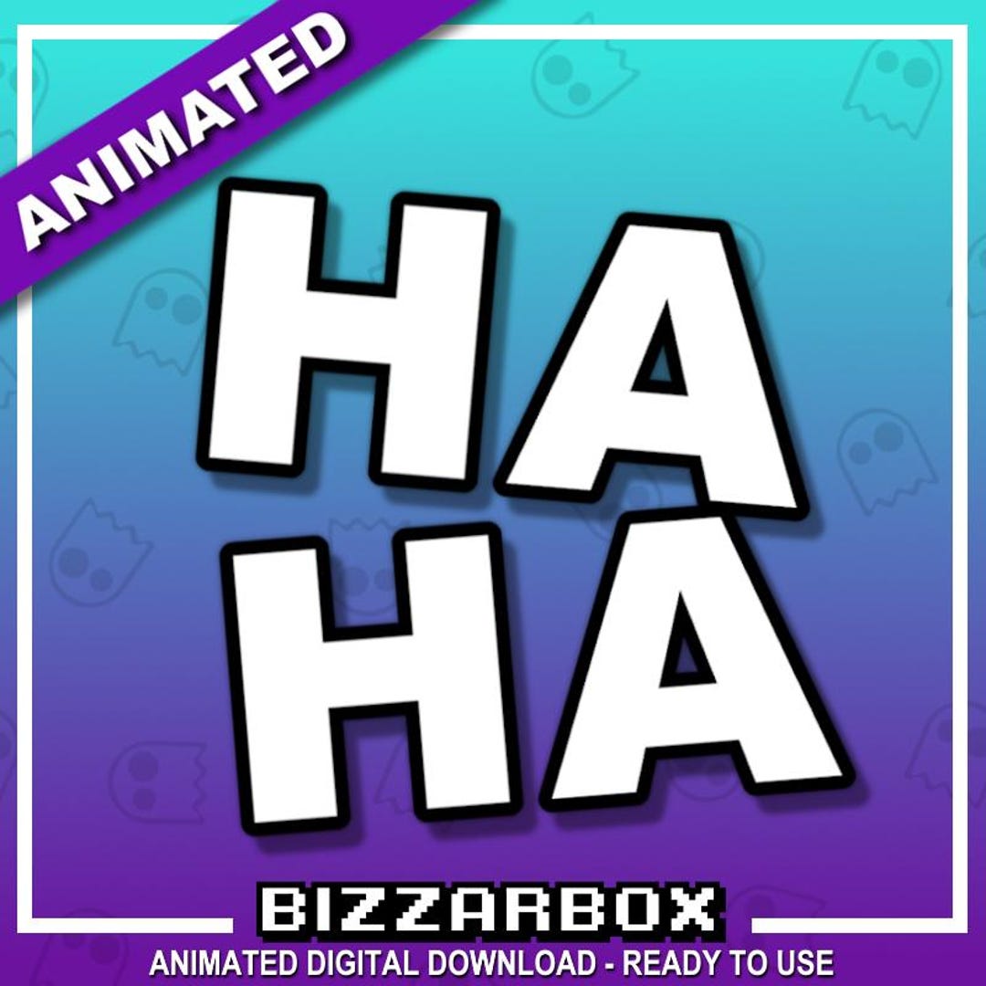 HA HA LAUGH Animated Twitch Emote / Twitch Emotes / Twitch Stream / Discord  / Gif / Streamer / Animated / Streaming / Emotes / Funny / Lol - Etsy, image size:1080x1080