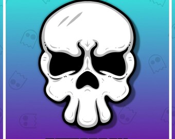SKULL Twitch Emote / Pirate Emote / Dead / RIP / Sea