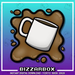 HYDRATE COFFEE HOT Channel Points Emote for Twitch / Discord / Stream / Affiliate / Chat / Stream / YouTube / Art / Badges / Emoji / Rip