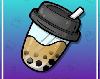 BOBA Hydrate Channel Points Emote per Twitch / Discord / Stream / Kick / Stream / Riscatta / Caffè