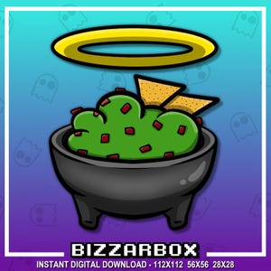 HOLY GUACAMOLE  Twitch Emote / Twitch Emotes / Twitch Stream / Discord Emotes / Streamer / Streaming / Twitch Graphics / Tacos / Badges