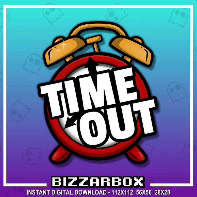 TIMEOUT Channel Points Emote for Twitch / Discord / Stream / Affiliate / Chat / Stream / YouTube / Art / Badges / Emoji / Cute / Streamer