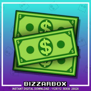 MONEY Twitch Emote / Twitch Emotes / Twitch Stream / Discord Emotes / Streamer / Streaming / Donation / Graphics / Tip /  Channel / Badges