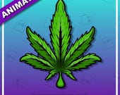 420 SPINING LEAF Animated Discord Emote / Discord Emotes / Streamer Emotes / Stream / Streamer / Animated / Streaming / Emotes / Smoke / gg