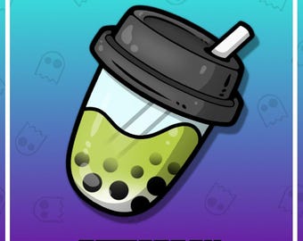 BOBA Hydrate Channel Points Emote per Twitch / Discord / Stream / Kick / Stream / Riscatta / Matcha