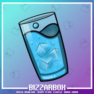 HYDRATE DRINK WATER Channel Points Emote for Twitch / Discord / Stream ...