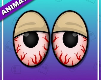 STONED EYES Animated Twitch Emote / Twitch Emotes / Stream / Discord / Streamer / Weed / High / 420 / Gif