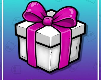 Emote regalo rosa per abbonati, ricompensa in punti canale streamer per Twitch, kick e Discord