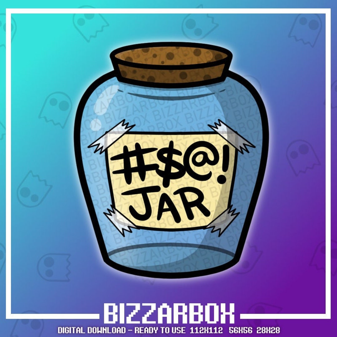 SWEAR JAR Twitch Emote / Twitch Emotes / Twitch Stream / Discord Emotes