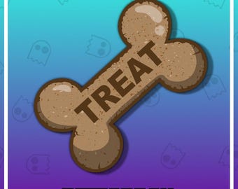 PET TREAT Channel Points Emote for Twitch / Discord / Stream / Affiliate / Chat / Stream / Emotes / Art / Badges / Emoji / Bone / Biscuit