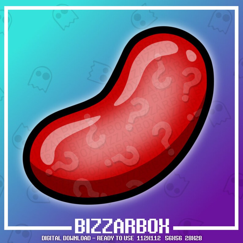 MYSTERY JELLY BEAN Channel Points Emote for Twitch / Discord / Stream