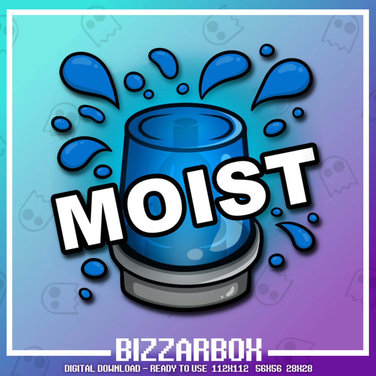 MOIST ALERT Twitch Emote / Twitch Emotes / Twitch Stream / - Etsy