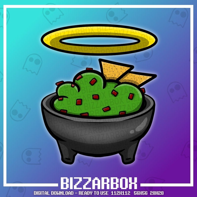 HOLY GUACAMOLE Twitch Emote / Emoji / Badges / Channel Points Etsy