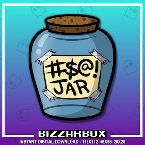 SWEAR JAR Twitch Emote / Twitch Emotes / Twitch Stream / Discord Emotes / Streamer / Channel Point Emote / Twitch-grafik / Twitch-kanal
