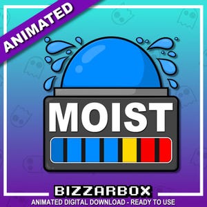 MOIST METER Animated Twitch Emote / Twitch Emotes / Twitch Stream / Discord Emotes / Streamer / Animated / Streaming / Emotes / Hydrate / gg