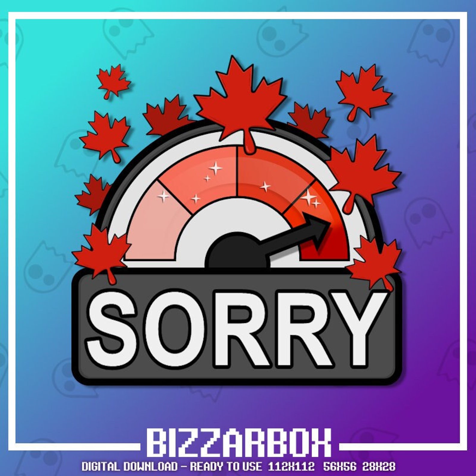 CANADA SORRY METER Twitch Emote / Twitch Emotes / Twitch Stream