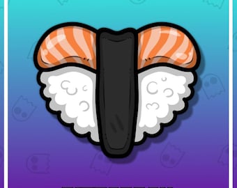 SUSHI LOVE Twitch Emote / Twitch Emotes / Twitch Stream / Discord Emotes / Streamer / Streaming / Twitch Graphics / Twitch Channel / Cute
