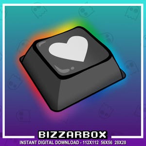 CHAVE DO CORAÇÃO Twitch Emote / Twitch Emotes / Twitch Stream / Discord Emotes / Streamer / Streaming / Twitch Graphics / Canal / Badges / Love