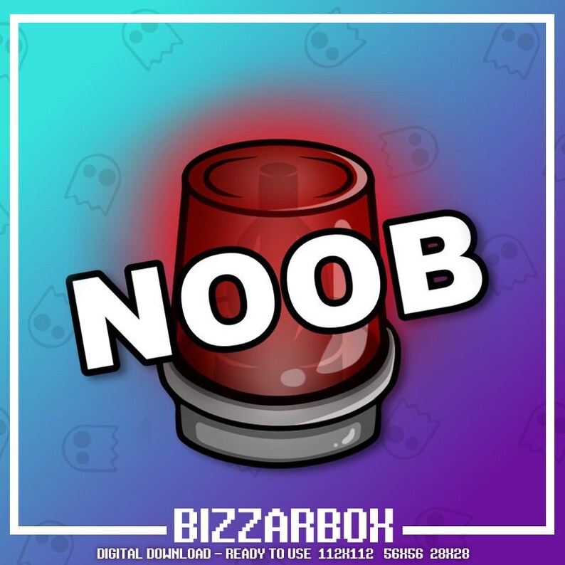 NOOB ALERT Twitch Emote / Twitch Emotes / Twitch Stream / - Etsy