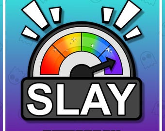 SLAY METER Twitch Emote / Emotes / Streamer / Discord / Kick / Stream Assets