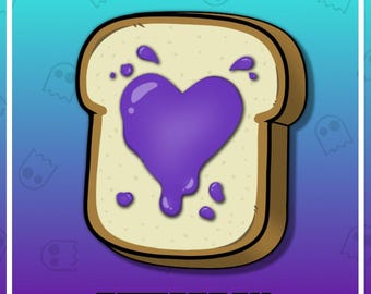 JELLY BREAD HEART Twitch Emote / Twitch Emotes / Twitch Stream / Discord Emotes / Streamer / Streaming / Twitch Graphics / Twitch Channel