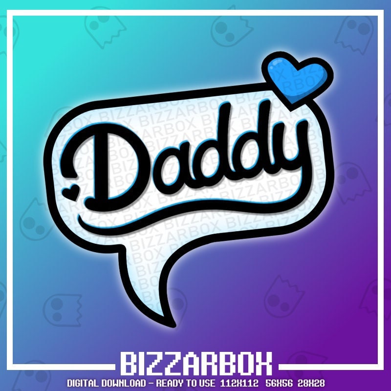 SAY DADDY Twitch Emote / Twitch Emotes / Twitch Stream / - Etsy
