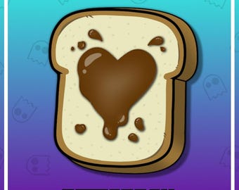 HAZELNUT BREAD HEART Twitch Emote / Twitch Emotes / Twitch Stream / Discord Emotes / Streamer / Streaming / Twitch Graphics / Twitch Channel