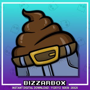 POOPED MY PANTS Twitch Emote / Twitch Emotes / Twitch Stream / Discord Emotes / Streamer / Piercing / Twitch Grafik / Badges / Lustig