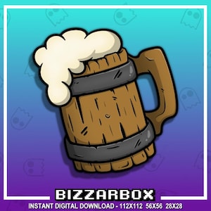 HYDRATE DRINK BEER Channel Points Emote for Twitch / Discord / Stream / Affiliate / Chat / Stream / YouTube / Art / Badges / Emoji / Cute