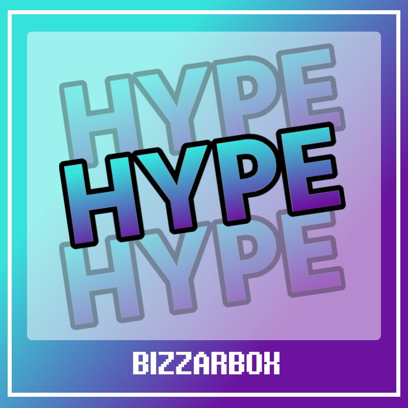 HYPE Twitch Emote / Emoji / Badges / Channel Points / Discord | Etsy