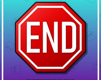 END STREAM Channel Points Emote for Twitch / Discord / Stream / Kick / Affiliate / Chat / Stream / YouTube / Art / Emoji / Redeem