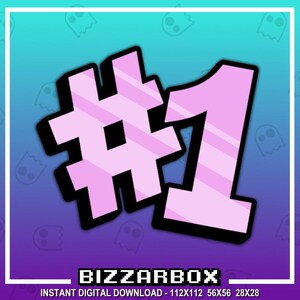 NUMBER 1 PINK Twitch Emote / Twitch Emotes / Twitch Stream / Discord Emotes / Streamer / Streaming / Twitch Graphics / Twitch Channel / Cute