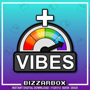 WSKAŹNIK POZYTYWNYCH WIBRACJI Emotka Twitch / Emotka Twitch / Transmisja Twitch / Emotka Discord / Streamer / Streaming / Grafika Twitch / Kanał / Dobry