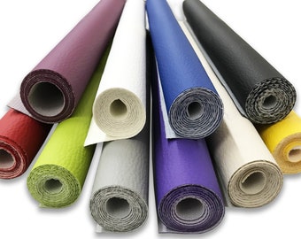 Soft Faux Leather Fabric for Furniture, Sofas and Upholstery - Sold by the Meter - Ideal for Upholstery, Solid Colors