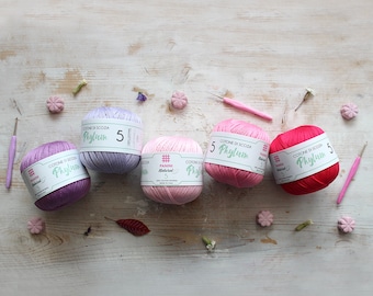 Panini Natural Phylum Cotton Yarn, 5 Count - 100% Cotton Ball - Crochet, Handmade, Clothing, and Accessories