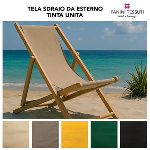 Effen gekleurde canvas ligstoel voor buiten - per meter verkocht - voor buitenzonweringen, overkappingen, ligstoelen, tuinzitjes en prieelen