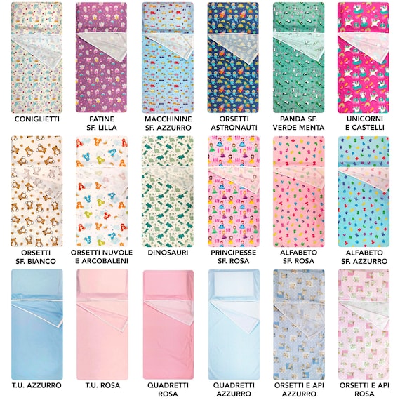 Sacco Nanna Estivo In Cotone Per Bambini 2-6 Anni - Ideale Per Asilo, Rosa - Foto 8