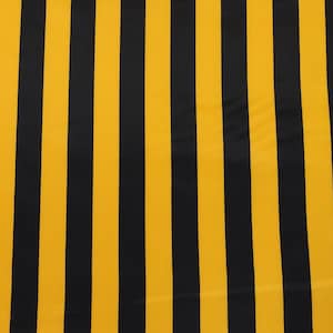 Tessuto Raso Satin Carnevale Righe Giallo e Nero - al Metro - Abbigliamento, Costumi, Travestimenti, Handmade, DIY