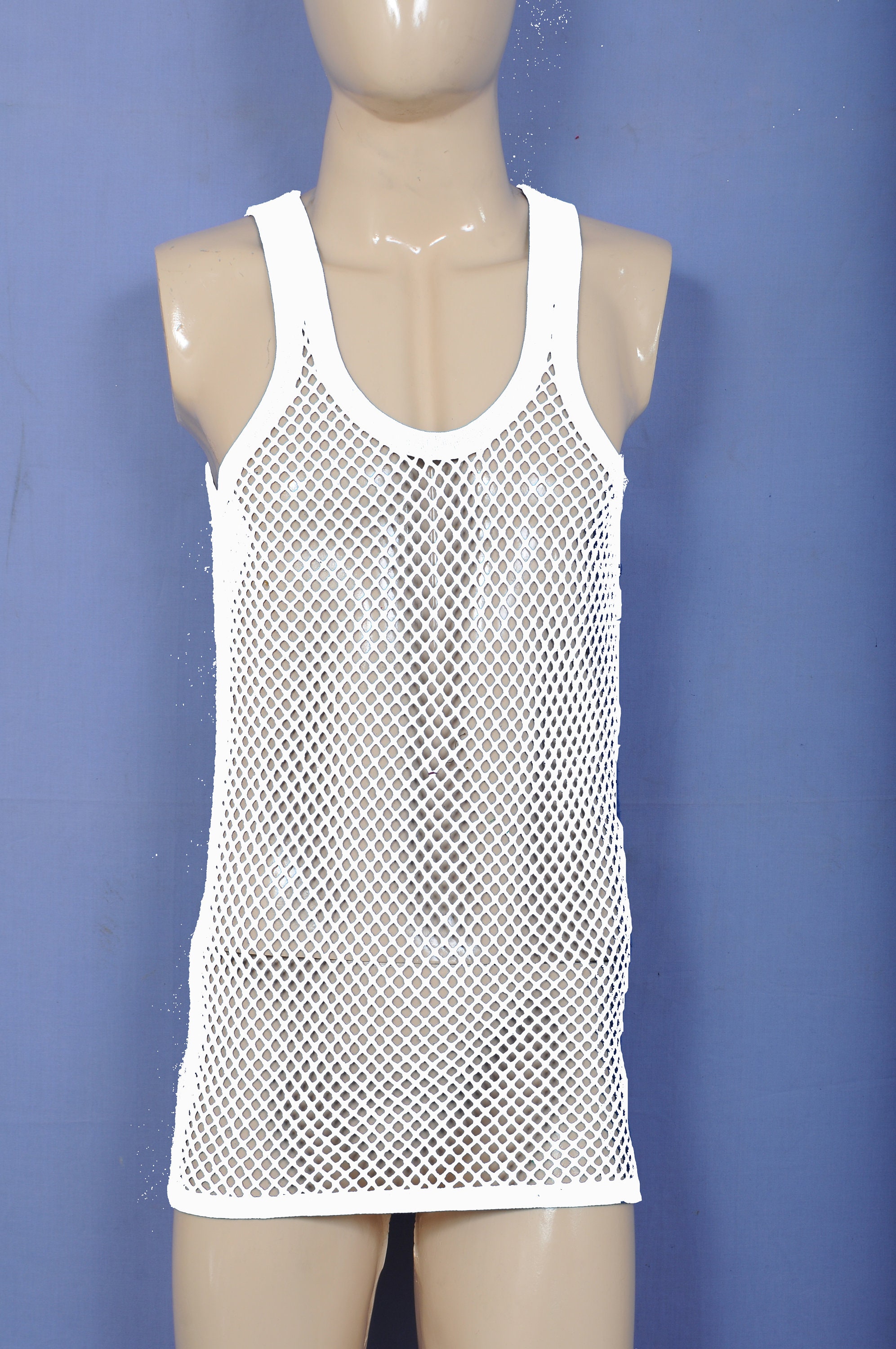 Handmade Rasta String Vest Mesh Fitted Striped Black Etsy UK