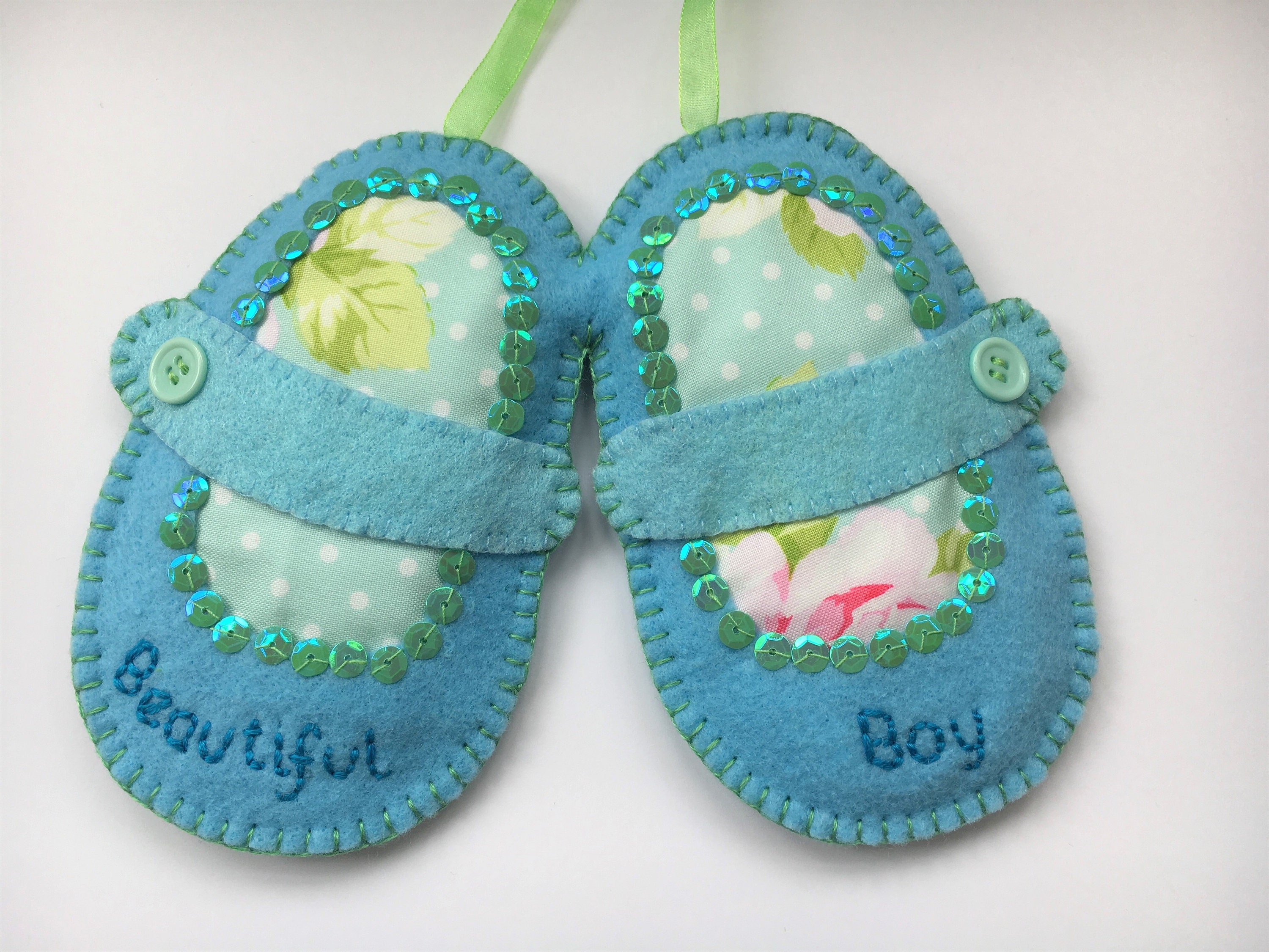 Felt baby shoes keepsake Etsy